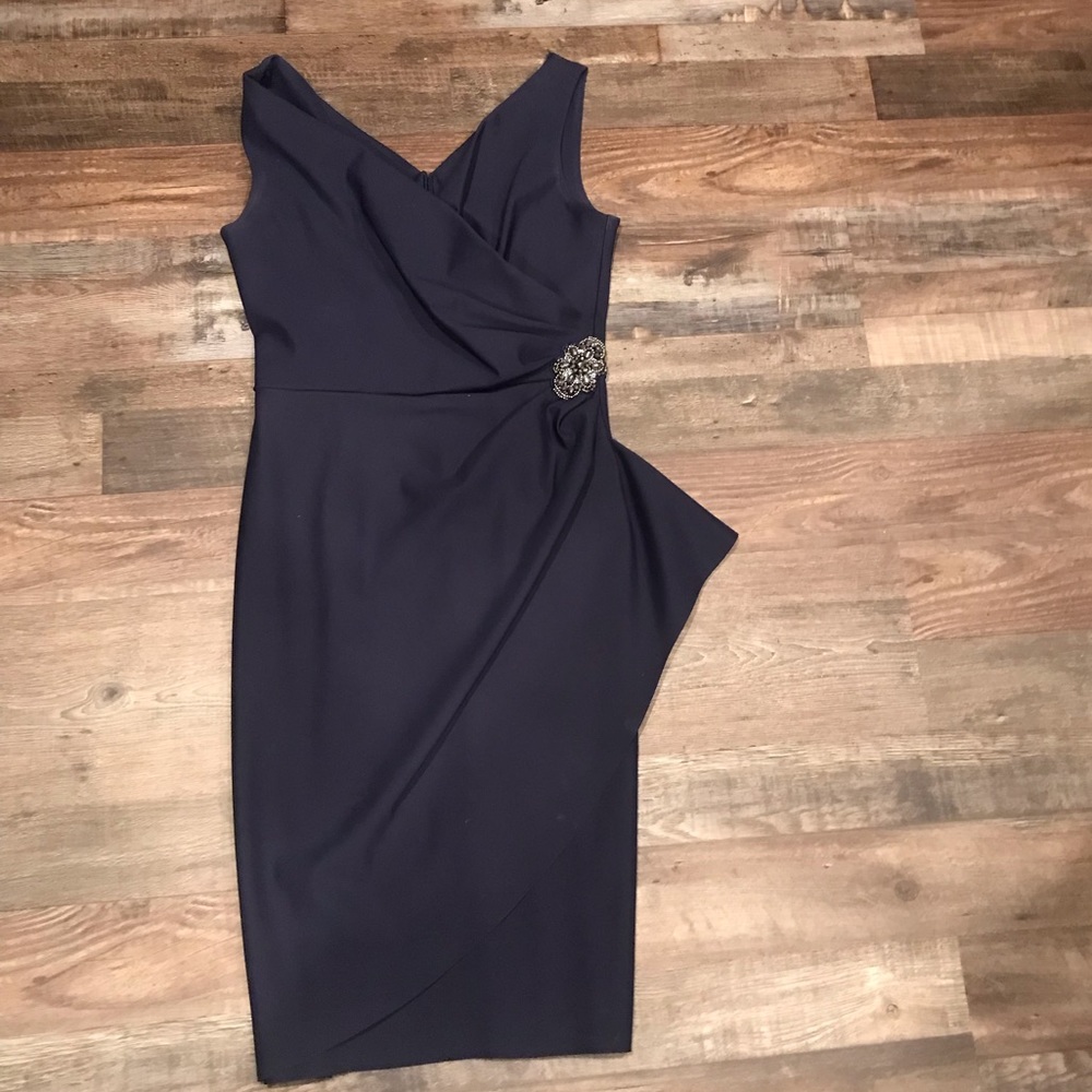Elegant navy blue dress, worn once